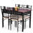 Gracielle 4 - Person Four Leg Dining Set