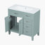 Base de meuble-lavabo simple H 35,98 po x l 35,98 po x P 18,03 po 35,98 po-100683312