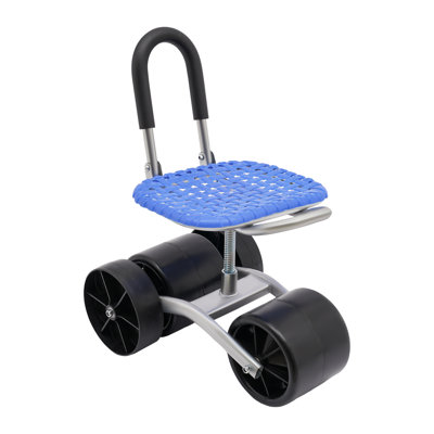 Odarrius Stool Stable Sturdy Cart Adjustable Seat Height and Direction for Gardening