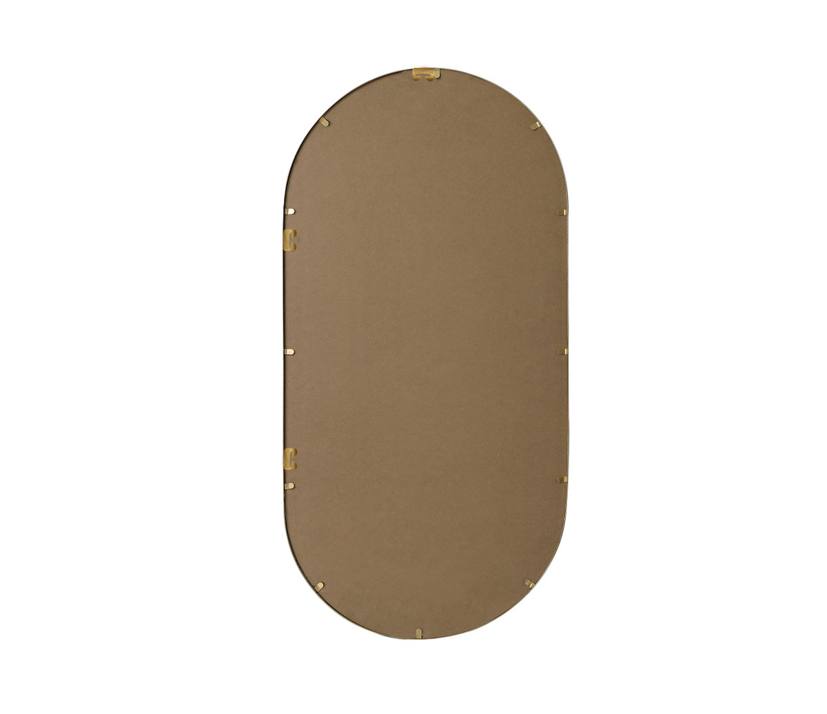 Elington Metal Oval Mirror, Brass, 48"  x 24" 