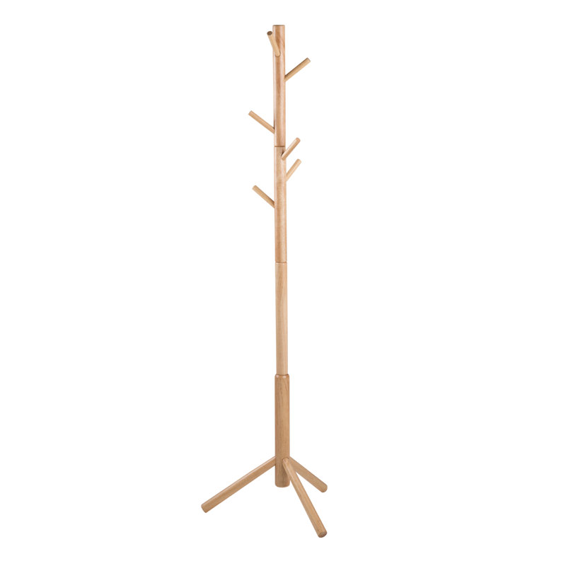 Vivika Freestanding 7 - Hook Coat Rack, Brown