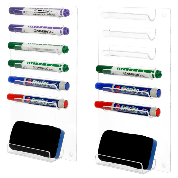 Fizza Acrylic Marker Pen Holder Inbox Zero Color: Black