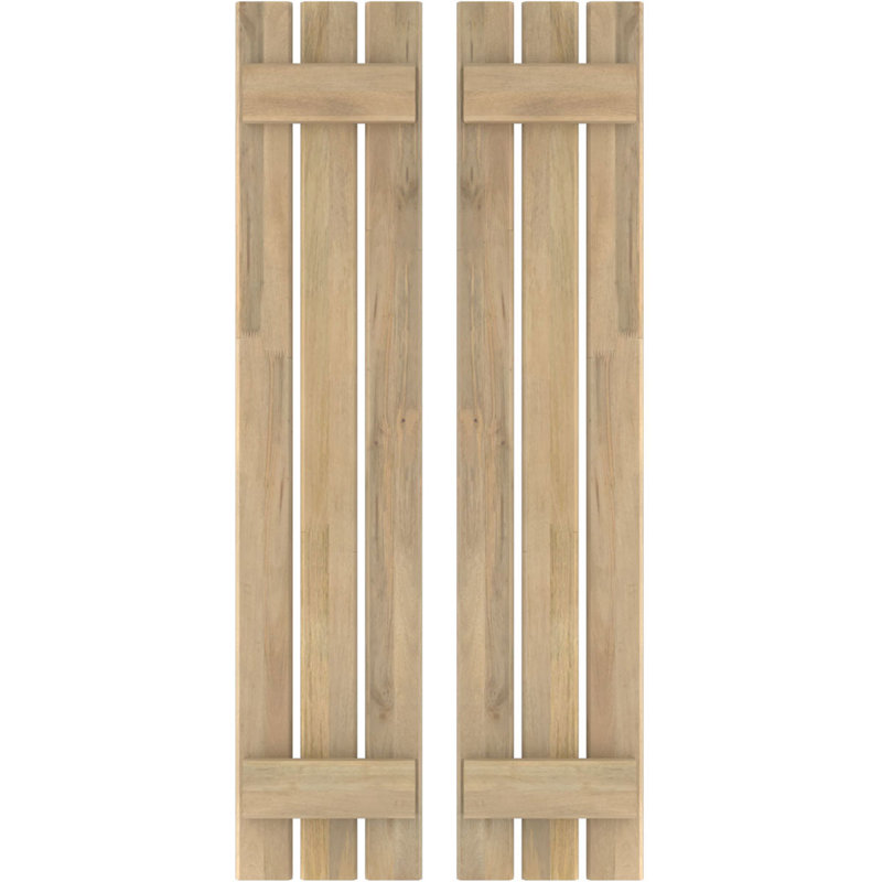 Volets de planche-n-lattes (par paire) Americraft (2 lattes), 11 1/2", Sans finition, 36"