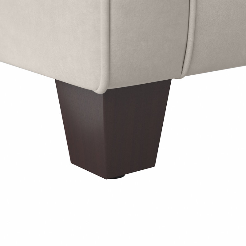 Flâneuse rembourrée, Microfibre / microsuède beige clair