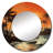 Tangerine Twilight Tropical Tranquillity Sunset I - Palms & Palm Trees Round Mirror Wall Decor_MTMIR117820-99622558