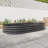 Large Black Metal Raised Planter Bed, 88.99"X44.61"X11.26", For Plants & Flowers, Rust- Construction, Stable Planting Platform Coating,-1857698803-1857698766