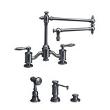 Towson Bridge Faucet - 18" Articulated Spout - Lever Handles