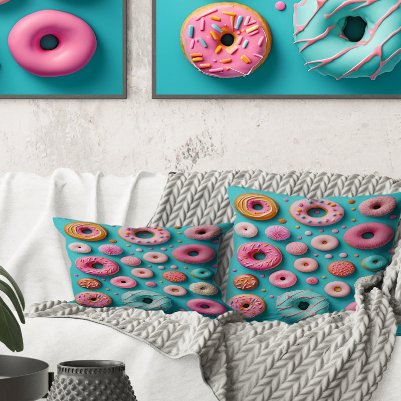 Coussin coloré Colorful Donuts Flatley IV - Food Donuts