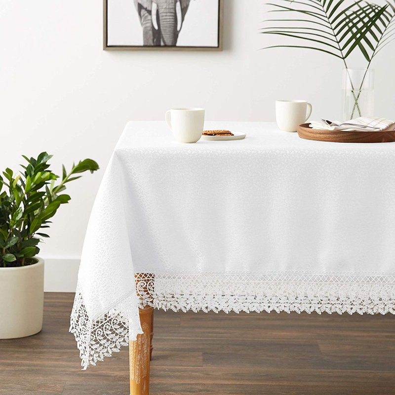 Nappe Westrick Cobblestone Design, Blanc, L 108 po x l 70 po