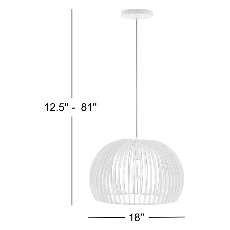 Paz 1 - Light Wood Single Pendant, Natural