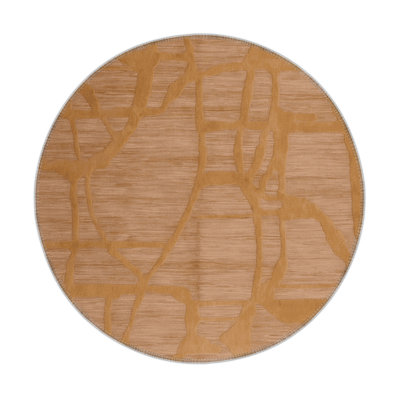 Tapis brun abstrait intérieur et extérieur