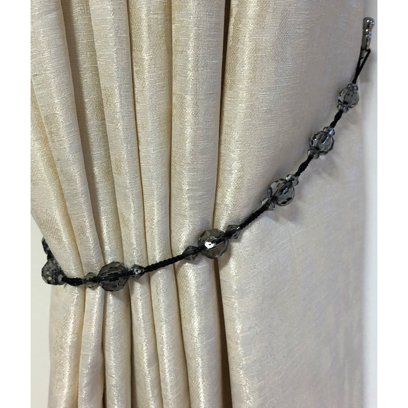 Trisler 1.5cm Curtain Holdback/Tieback, Black