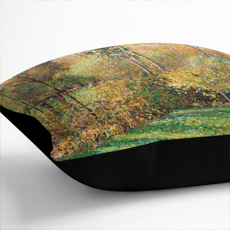 Autumn Wood Scatter Cushion, Black, 55cm H x 55cm W x 20cm D