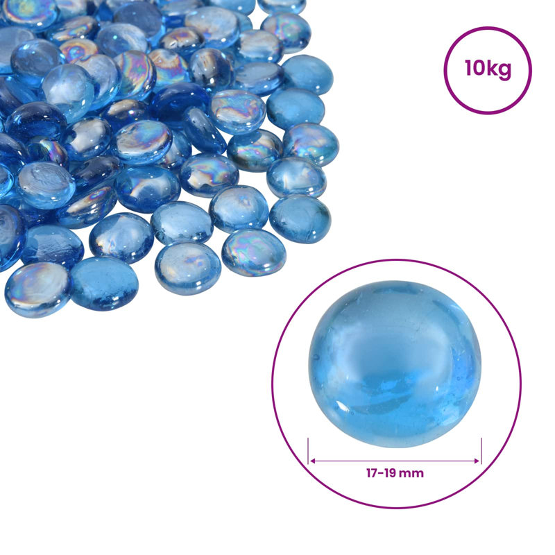 Glass Garden Accents Accessories, Light Cobalt Blue