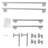 10Pcs Wall-Mounted Bathroom Towel Bar Set-103056921
