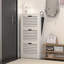 Armoire à chaussures en bois pour entrée, armoire de rangement à chaussures avec 3 portes rabattables