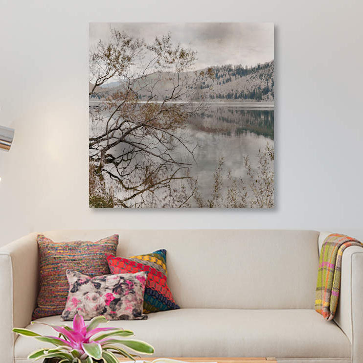 «Warm Af après-midi I» par Irene Weisz, reproduction sur toile tendue sur châssis, H 48 po x l 48 po x P 1,5 po, Toile tendue