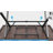 Rectangular Solid Wood Outdoor Dining Table Umbrella Hole , 68.1 " W 35.4 " D
