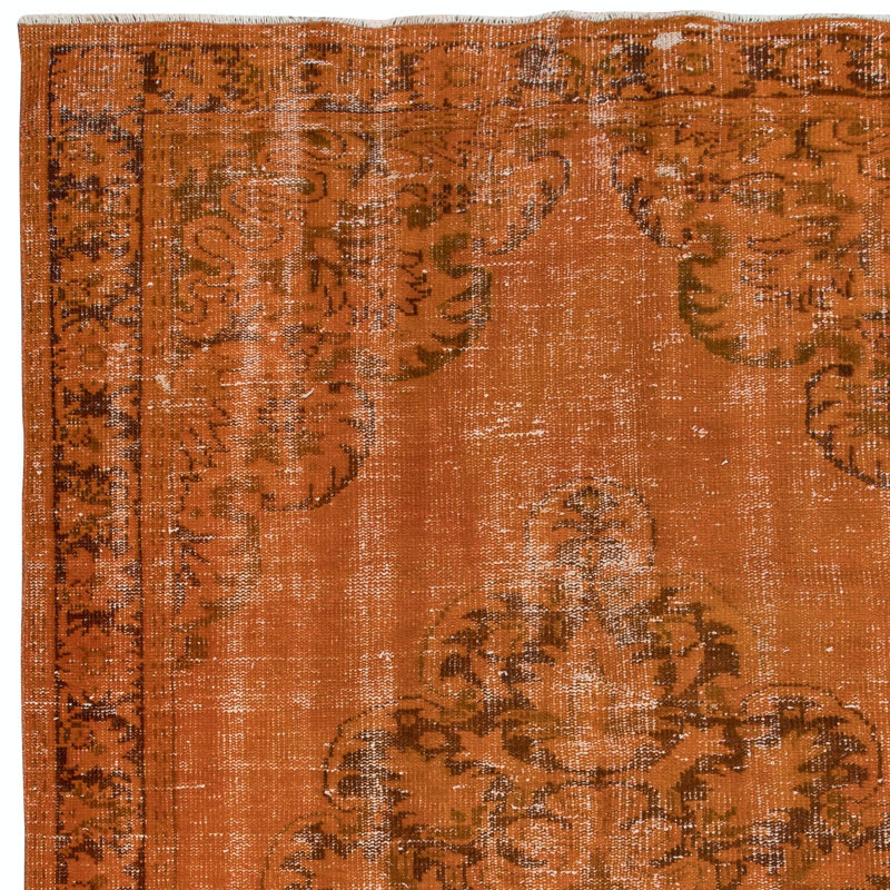 Tapis turc noué à la main 5,8 x 9,3 pi
