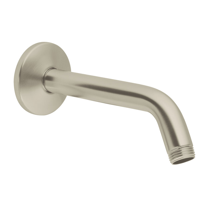 Bras de douche tubulaire et bride Relexa® 6,63 po, Nickel brossé