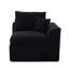 Canapé de coin modulable 2 places confortable avec tissu velours côtelé doux et mousse haute résilience pour appartements. Housses de coussin amovibles. Conception ergonomique.