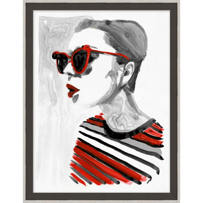 Allure 5' Framed Print on Glass