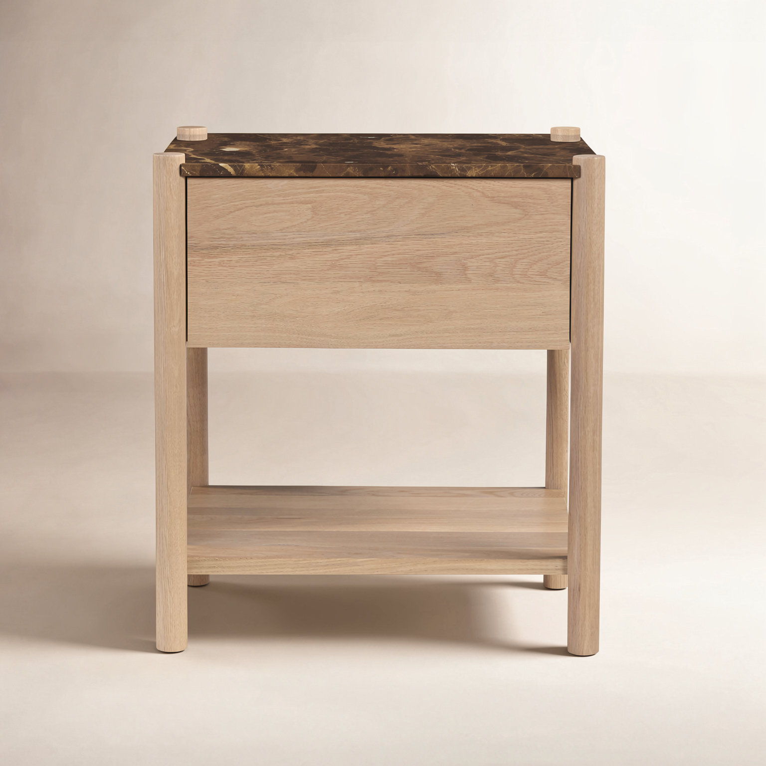 Lucien Genuine Marble Nightstand