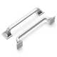 Forge Kitchen Cabinet Handles, Solid Core Drawer Pulls for Cabinet Doors, 5-1/16" (128mm)
