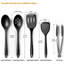 Ensemble d'ustensiles de cuisson en silicone, grandes spatules et cuillères antiadhésives résistantes à la chaleur pour la cuisine, tourneurs de cuisine idéaux sans BPA pour la friture, le mélange, le service, la vidange, le tournage