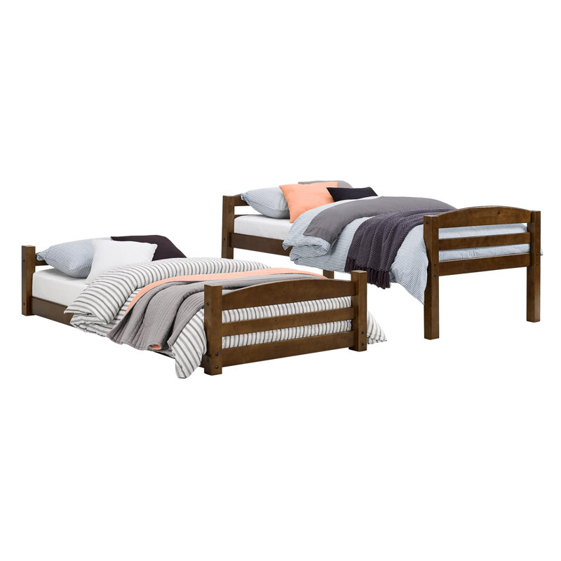 Lit superposé standard Cvyatko par Harriet Bee, Moka, Simple sur simple
