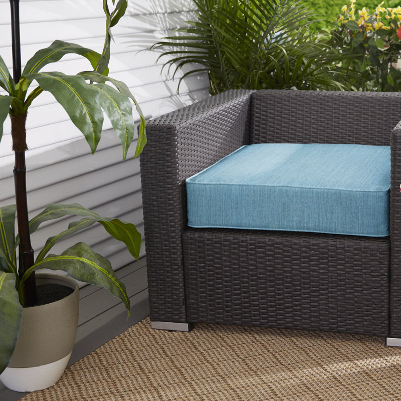 Sunbrella Outdoor Dining Chair Seat Cushion, 30" W x 27" D