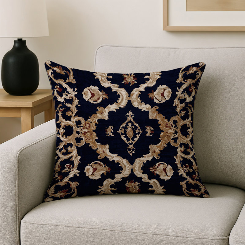 Coussin décoratif intérieur et extérieur Modern, Gris géométrique 24, Carré 18 po