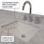 Ensemble de meuble-lavabo double 84 po x P 22 po avec plateau en marbre de Carrare et robinet