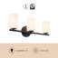 Ezra 22-in Black dimmable Bathroom Vanity Light