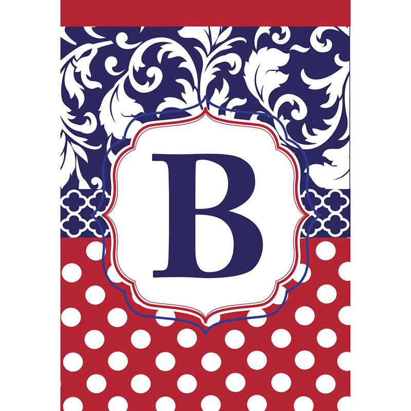 Drapeau de jardin à 2 côtés, Rouge / blanc / bleu