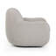 Fauteuil pivotant gris chaud Tiago