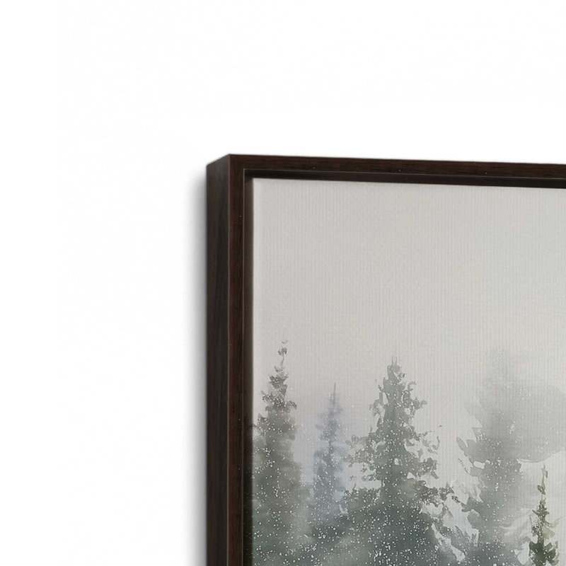 Impression sur toile Frosted Haul, H 8,75 po x l 12,75 po, Noir satiné