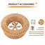 Luminaire de lustre en rotin Boho