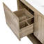 30" Modern Bathroom Vanity With Ceramic Sink Bathroom Cabinet With Doors And Open Shelf
