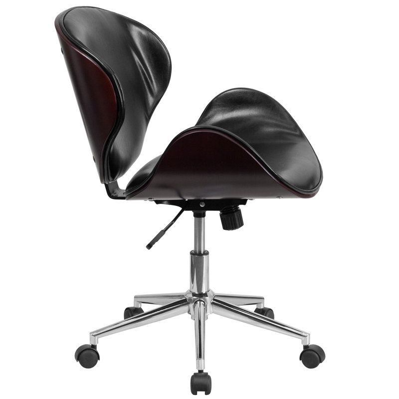 Task Chair, Mahogany/Black