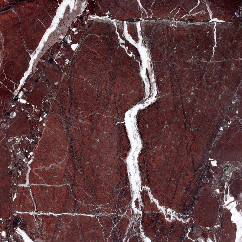 Table basse d'extérieur Brixby, Merlot Marble