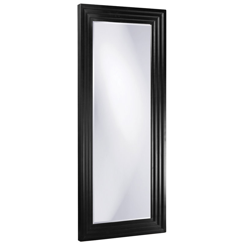 Miroir pleine longueur Amy, 82 po x 34 po, Noir lustré