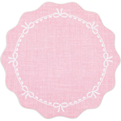 Tapis lavables à arc festonné pour chambre de bébé et couloir