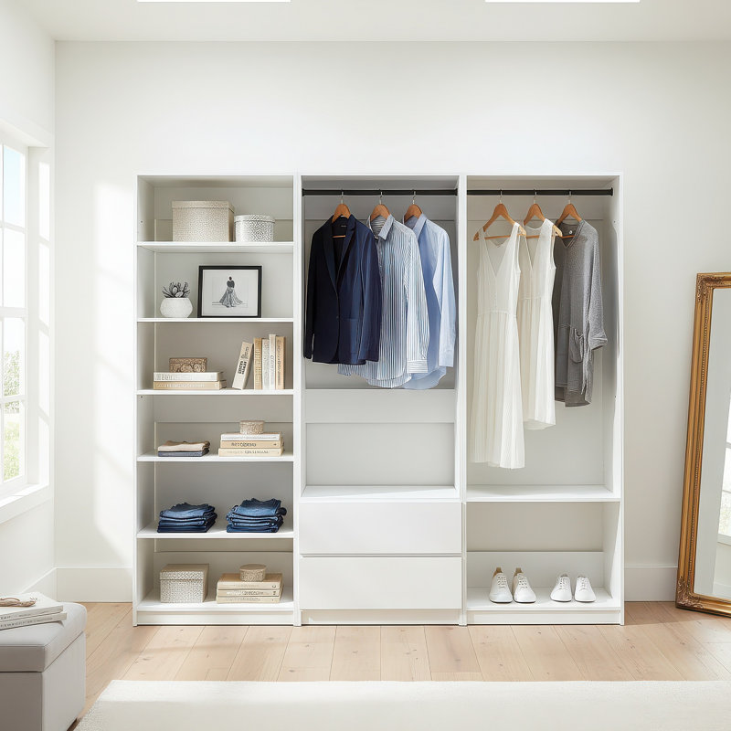 Système de garde-robe autoportant en bois