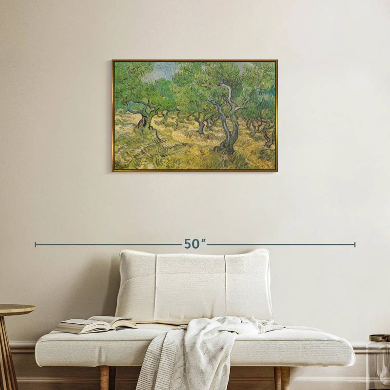 Olive Grove, Cadre flottant doré, 31 po x 21 po