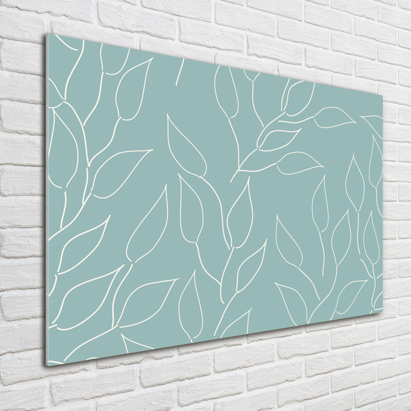 Leaves Pattern - Unframed Art Prints on Glass