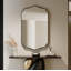 Miroir festonné miroir mural irrégulier Miroirs rectangulaires uniques pour salle de bain ， Hall d'entrée-626097265-626097266