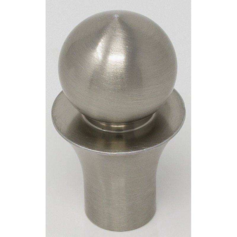 Lezama Lamp Finial, Brushed Nickel