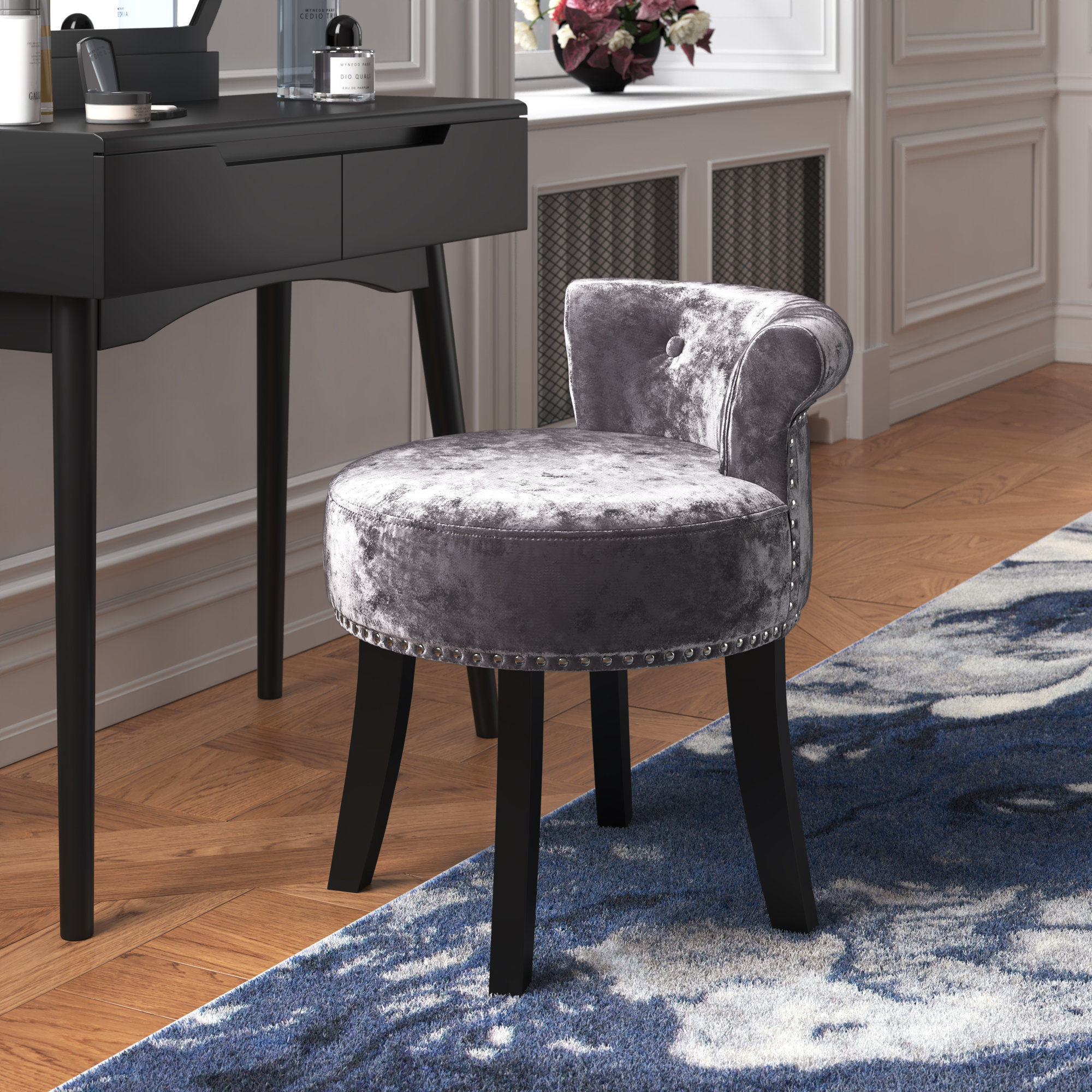 Dressing table shop stool wayfair