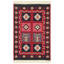 Tapis tissé à plat 100% coton de qualité supérieure, 31,5 po x 118,1 po | Sans velours, 2,4 lb / pi2 | Couleur rouge vif, lavable à la machine à 86 ° F | Facile à nettoyer avec l'aspirateur et le détachant | Idéal pour le salon, la chambre à coucher ou le bureau-1080859978